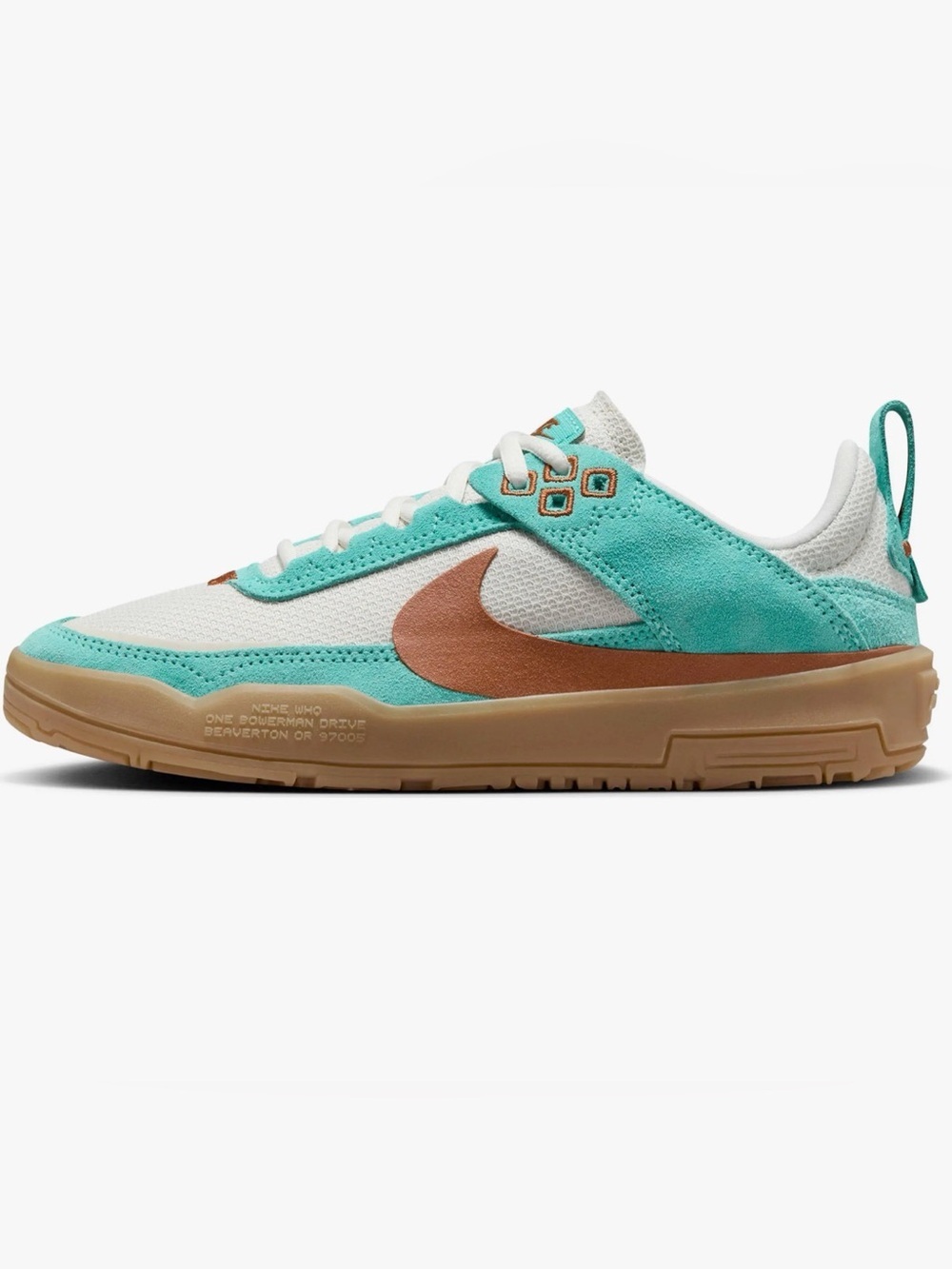 Nike SB Air Zoom Heritage 86 Aqua Gum Skate Shoes Youth 5.5Y / Women’s 7